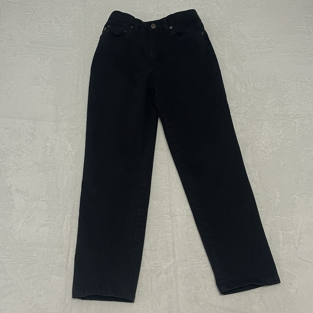 Lauren Jeans Co Ralph Lauren Petite Classic Black Denim Jeans Women 4